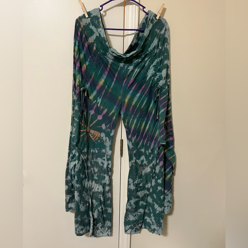 Jayli Tie-dye Open Leg Harem Pants
